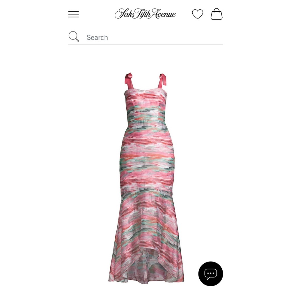 Aidan Mattox High Low Burnout Dress
